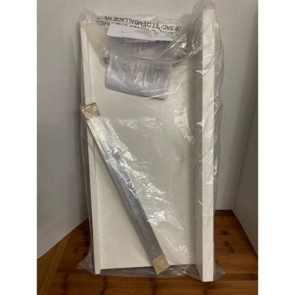 Pottery Barn Holman Handmade Floating Ledge Modern White Wood Shelf 11.5" x 24" - Picture 8 of 9